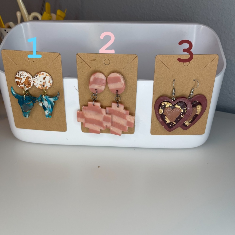 Handmade Clay Earrings